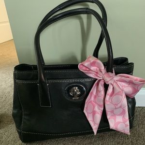 All leather Coach Bag